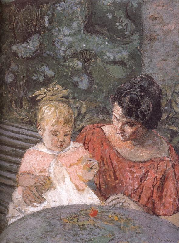 Edouard Vuillard Di tested pu lady and her son